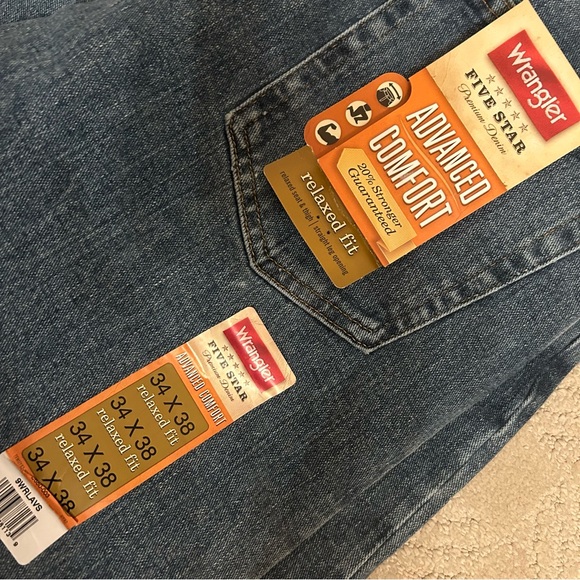 Wrangler Denim Flex Comfort Relaxed Fit Jeans - Picture 3 of 7